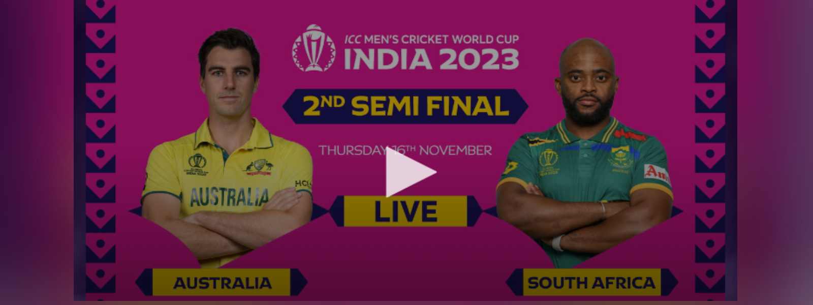 Live: Australia vs South Africa 2nd Semi-Final